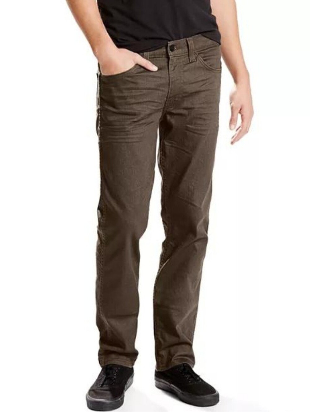 Levi's 511 Slim Fit Jeans in Brown/Army Green Color